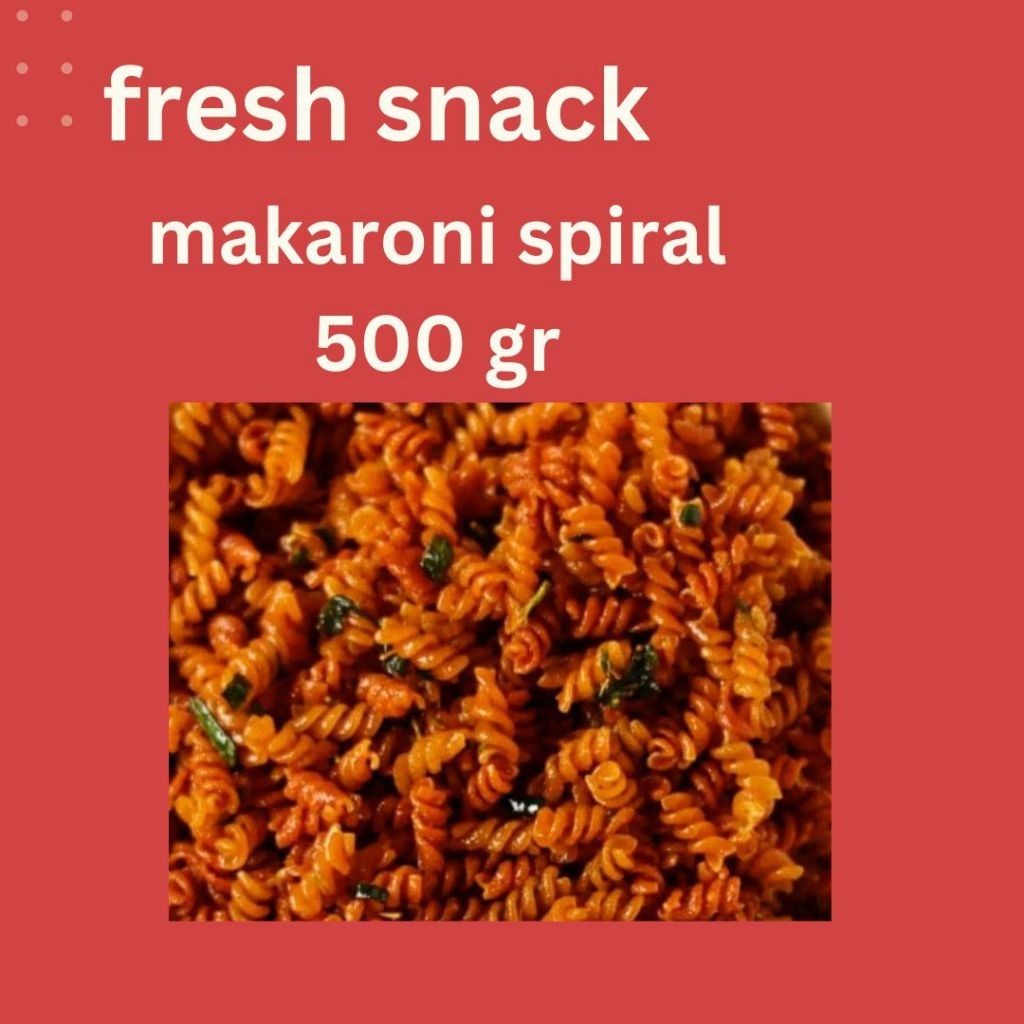 

(500gr) makaroni spiral | cemilan enakk!! \\