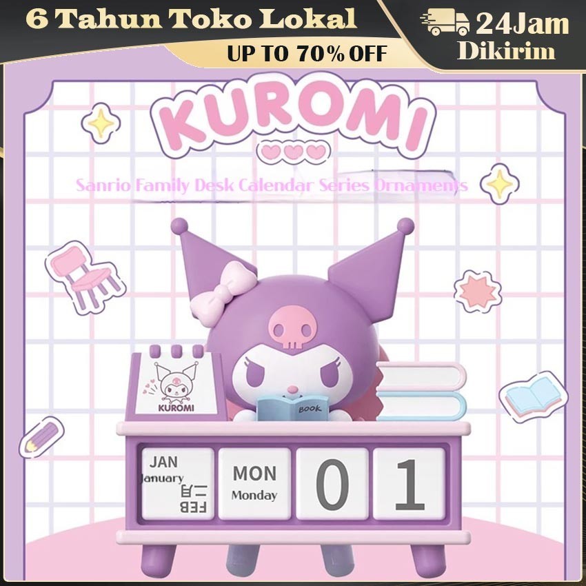 

Sanrio Kalender Meja Abadi Kuromi / Tanggalan Mini Hiasan Cute untuk Penggemar Koleksi Karakter Imut