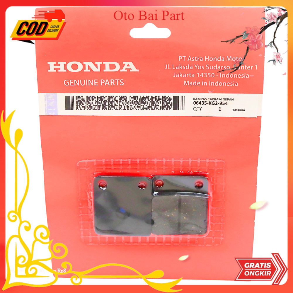 Kampas Rem Cakram Depan Honda GL PRO , GL MAX & NEOTECH KG2 Part motor
