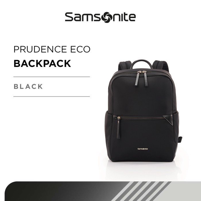 Samsonite Prudence Eco Backpack 14.1 inch Strap Antimicrobial - Black