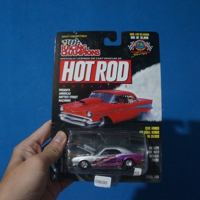 Racing champions hot rod murah 68 camaro diecast card -SK89