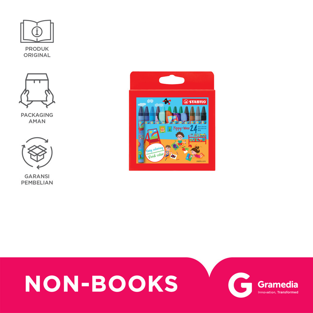 

Stabilo Yippy-Wax Waxcrayon Box 24