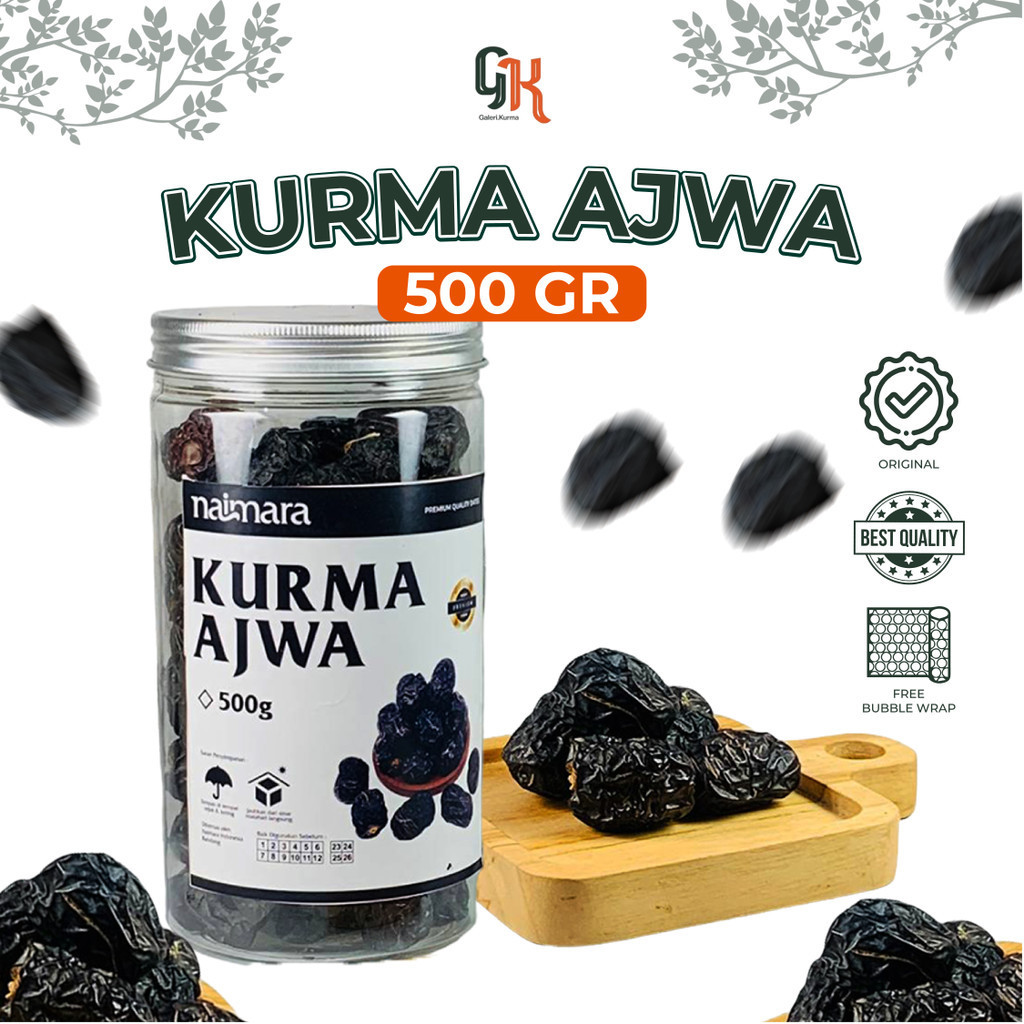 

Kurma Ajwa Premium / Kurma Ajwa Toples / Kurma Ajwa 500 Gr Toples