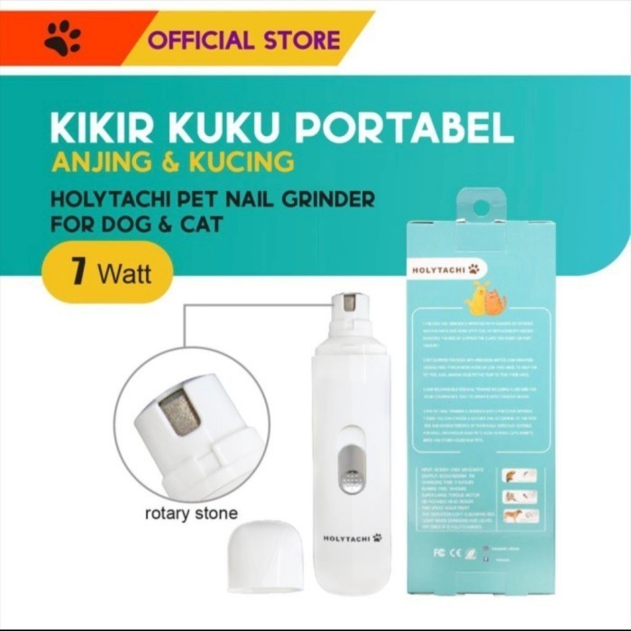 HOLYTACHI Pet nail grinder cordless