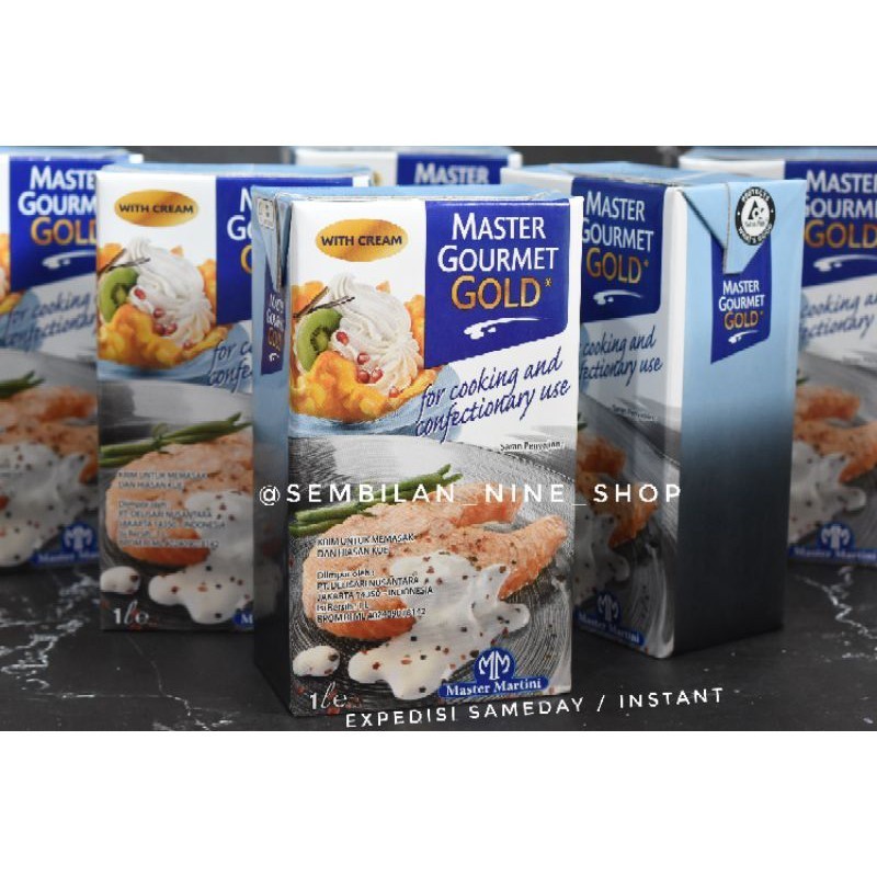 

GFD Master Gourmet Gold 1 Liter Master Martini Whipping Cream Cooking Cream Pleasure Gold