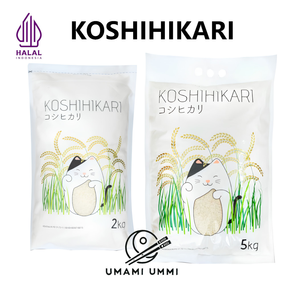 

KOSHIHIKARI Beras Jepang Japonica Rice Premium Pulen Cocok Untuk Sushi dan Onigiri 2kg & 5kg