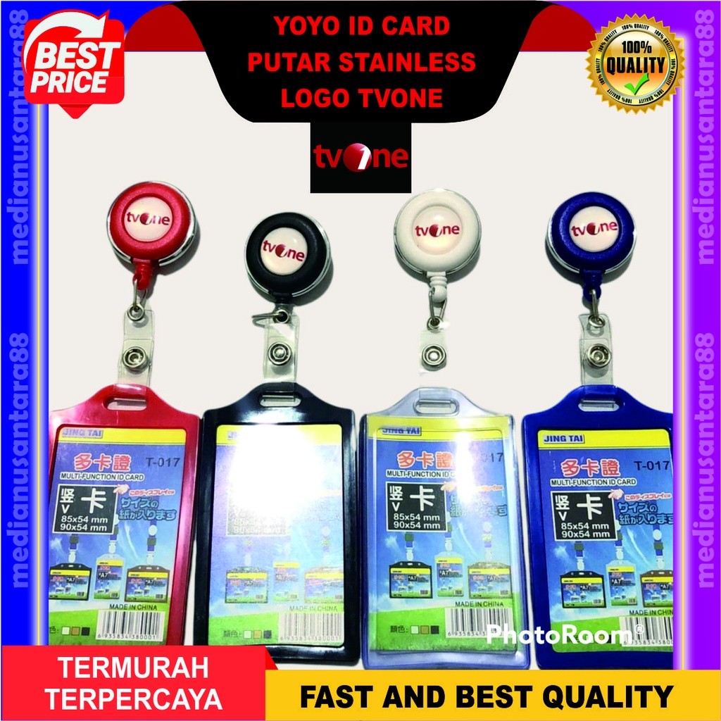 

Yoyo Id Card Logo TVONE Name Tag Holder