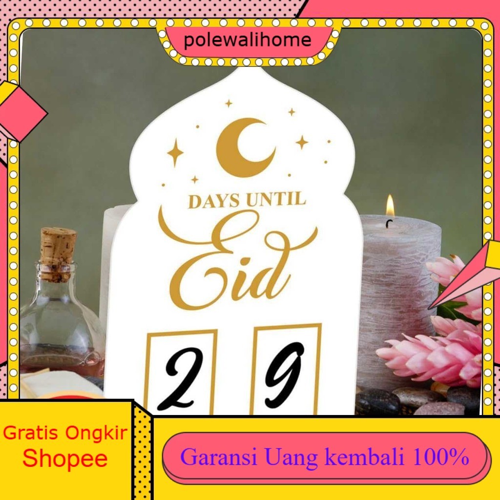 

TZEKING Kalender Ramadhan Puasa Acrylic Ramadan Calendar Decoration - TK007
