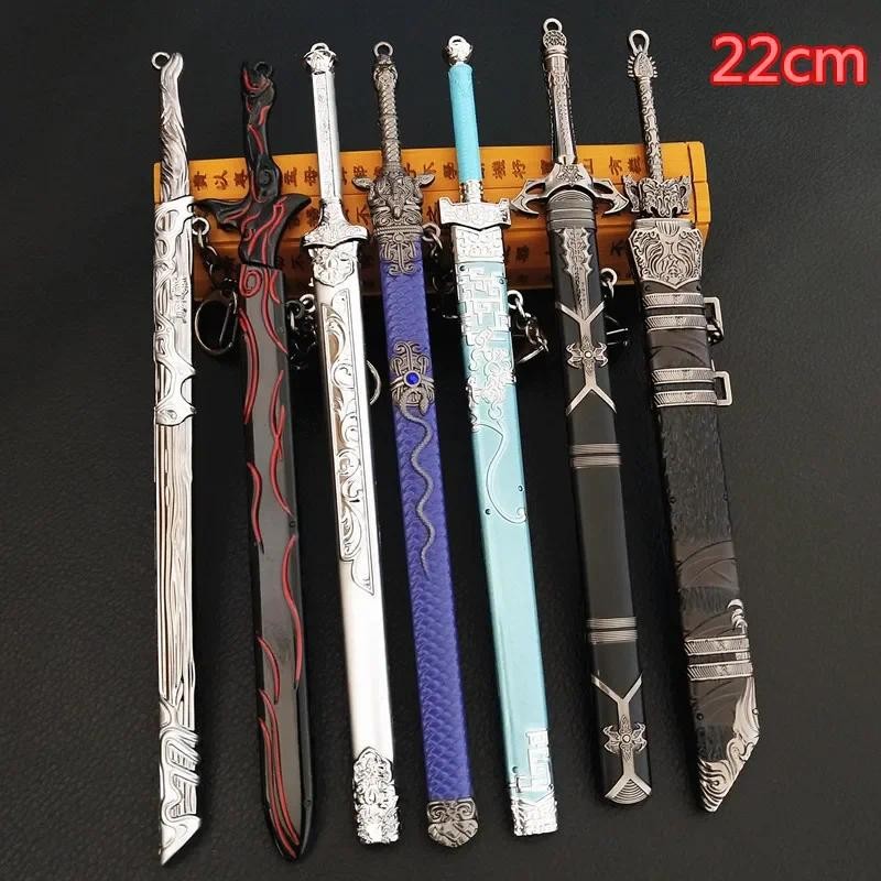 Mo Dao Zu Shi Anime Sword Simulation Weapon Wei Wuxian Yi Ling Lao Zu Lan Wangji Collection Model Al