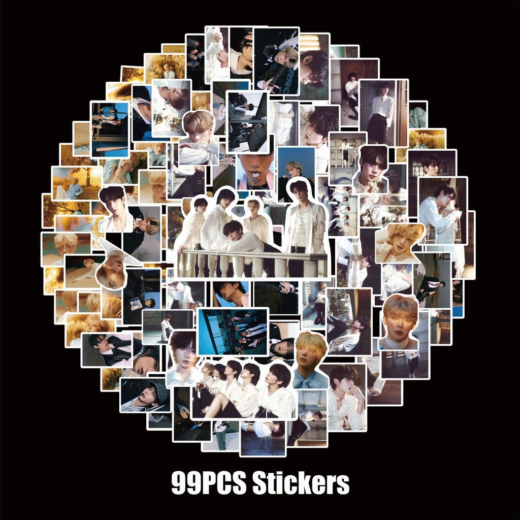 

99pcs Kpop Stickers Pack Waterproof New Album minisode 3 Photos Sticker Label Stationery Phone Case Decor Fans Gift