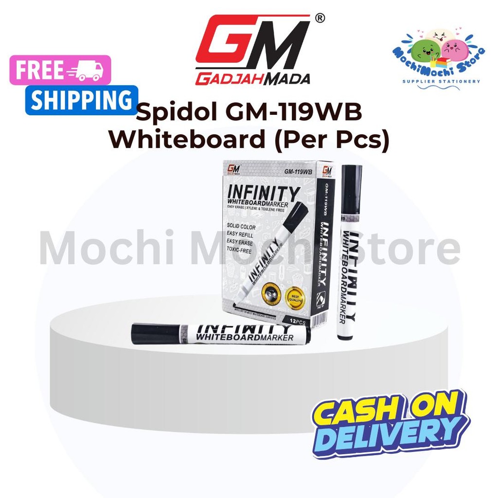 

PER PCS Spidol Whiteboard GM-119WB | Spidol Whiteboard Marker | Whiteboard Marker | Spidol Papan Tulis