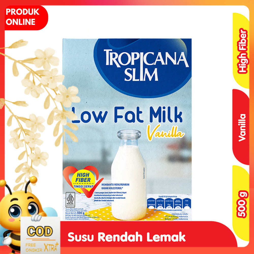 

Tropicana Slim Susu Rendah Lemak Vanila 500 g