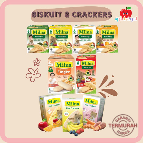 MILNA - BISKUIT & CRACKERS - BISKUIT BAYI - CEMILAN BAYI - CRACKERS BAYI