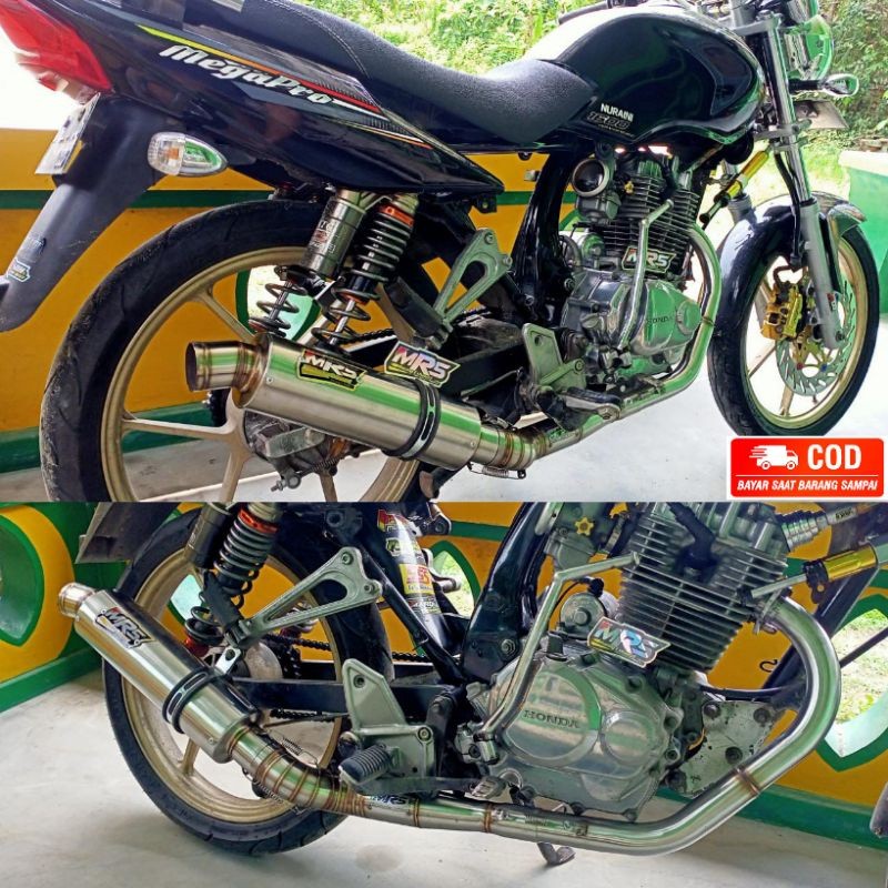 Knalpot Pekajaman MP CB GL Megapro Primus Tiger Revo Tirev Slincer Bulat Cincin P 30CM Original MRS 