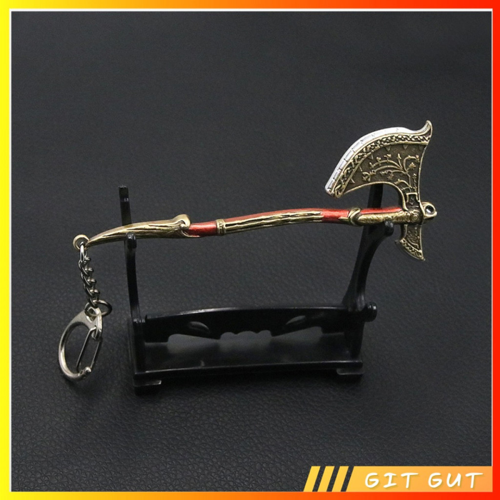 Keychain Gantungan Kunci God of War Kratos Axe Blade