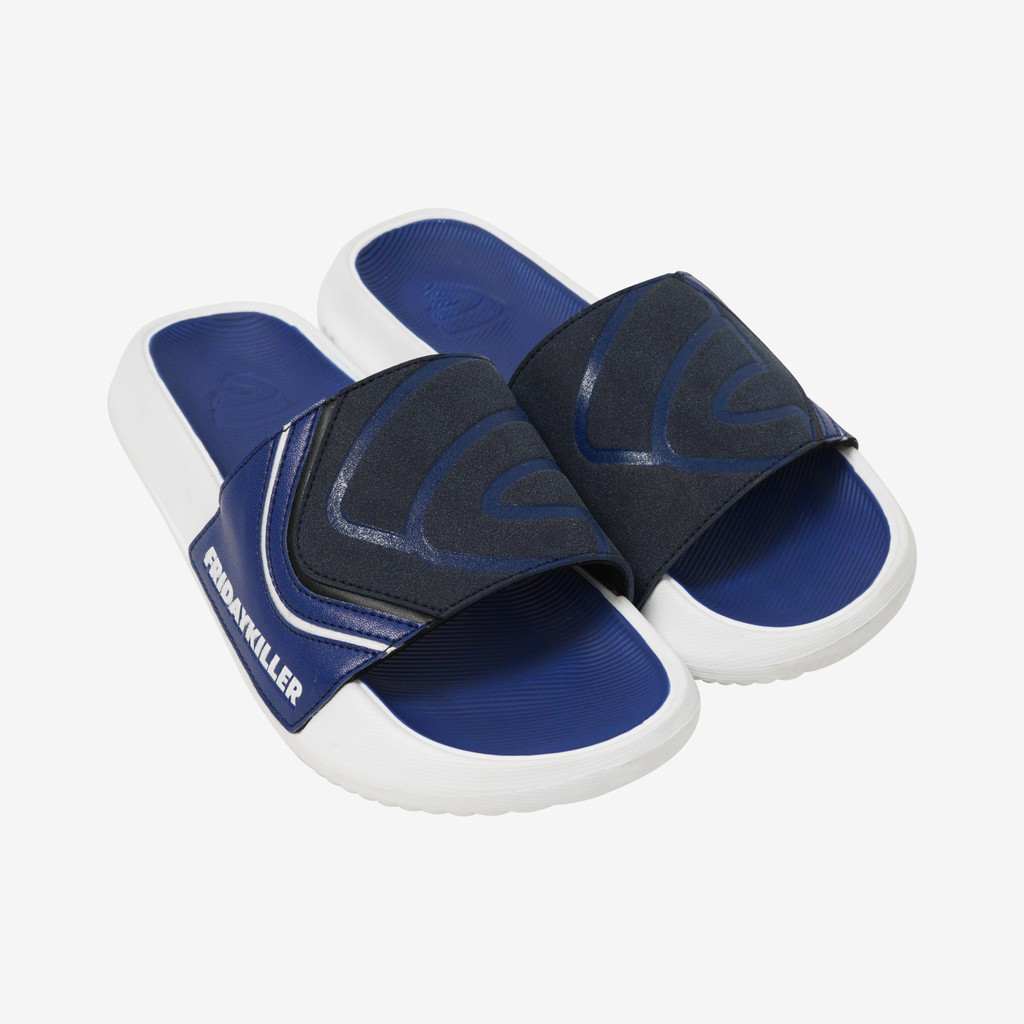 SANDAL SLIDE UNISEX PUTIH FRIDAY KILLER | MC KAZE NAVY WHITE