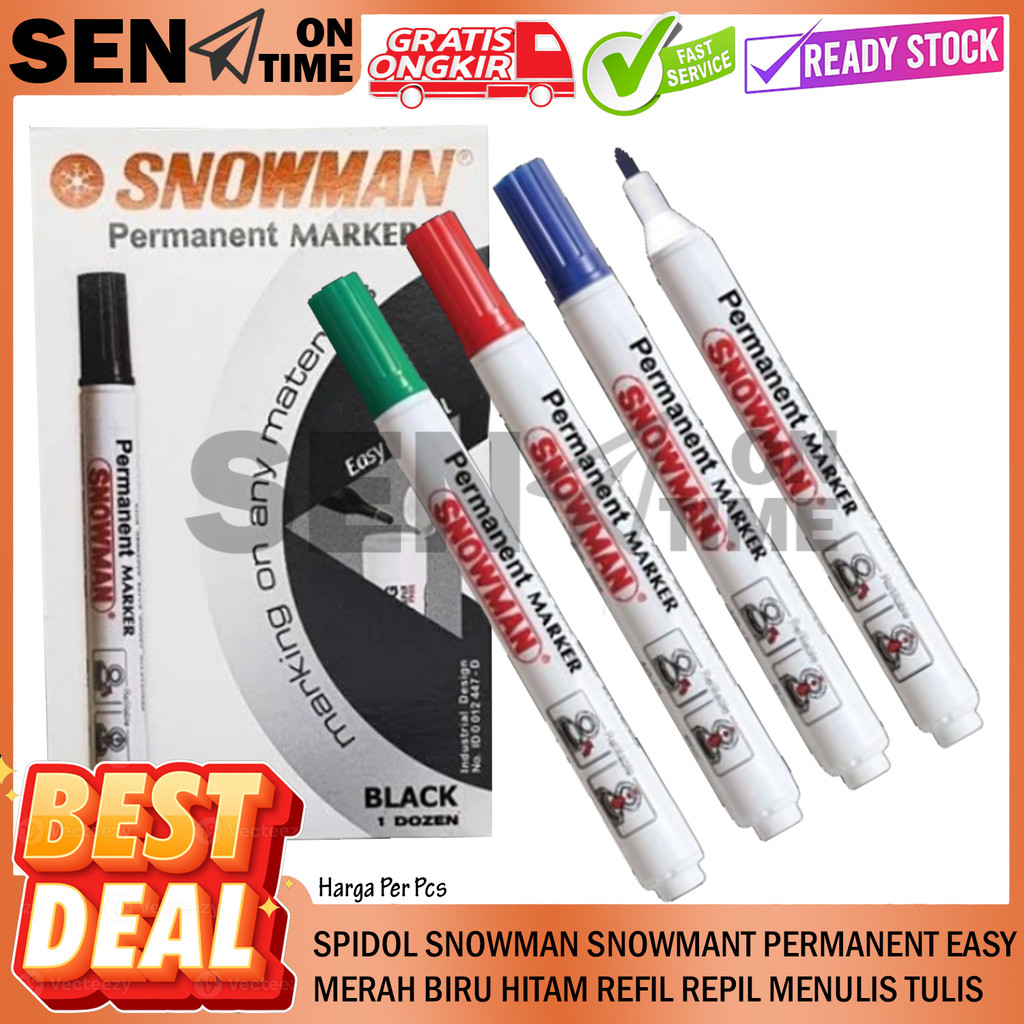 

Spidol Permanent Marker Snowman AG-12 Sepidol Hitam Biru Merah Bolpen Balpen Ball Point Pen Pena Bolpoin Kantor Sekolah Alat Balpen Lancip Luncip Ballpoint Balpoin Balpoint Bolpoin Bollpoint Black Itam Tinta Menulis Menulis Bolpain Mudah Hapus