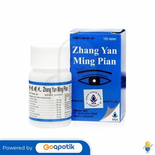 Zhang Yan Ming Pian Botol 100 Tablet