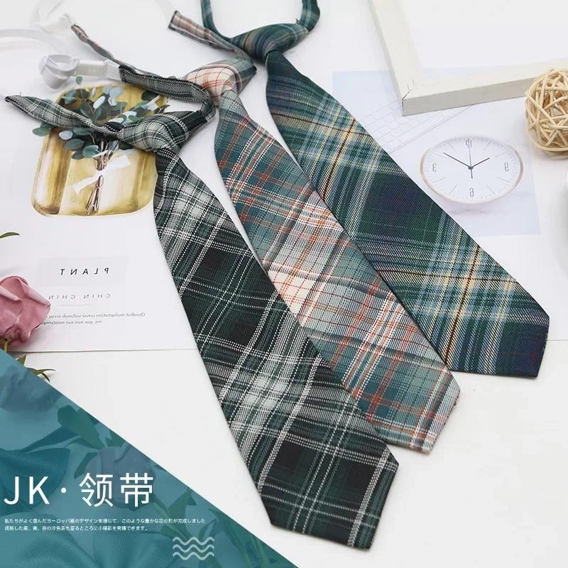 Ladies JK Ties Women Striped Neck Tie Girls Japanese Style for Jk Uniform Ties Cute Necktie Plaid Un