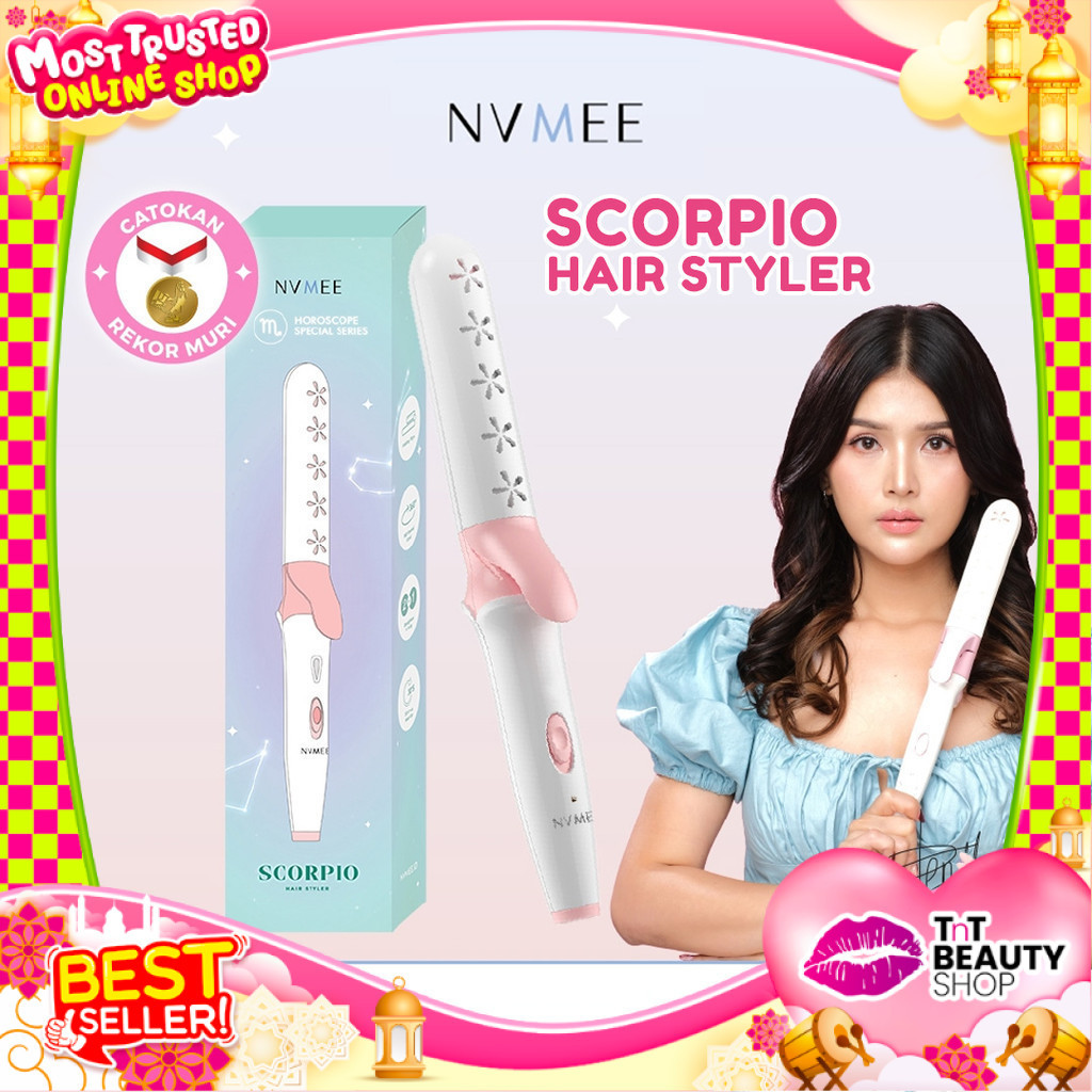 NVMEE - Catokan Pelurus Pengeriting Scorpio Hair Styler Bisa Dilipat | TnT Beauty Shop