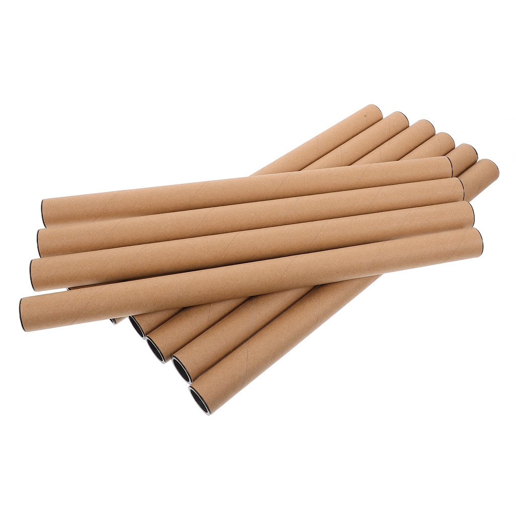 

Mailing Tube Poster Storage Holder Cardboard Tubes for Packaging Artwork Paper Drawing Brown