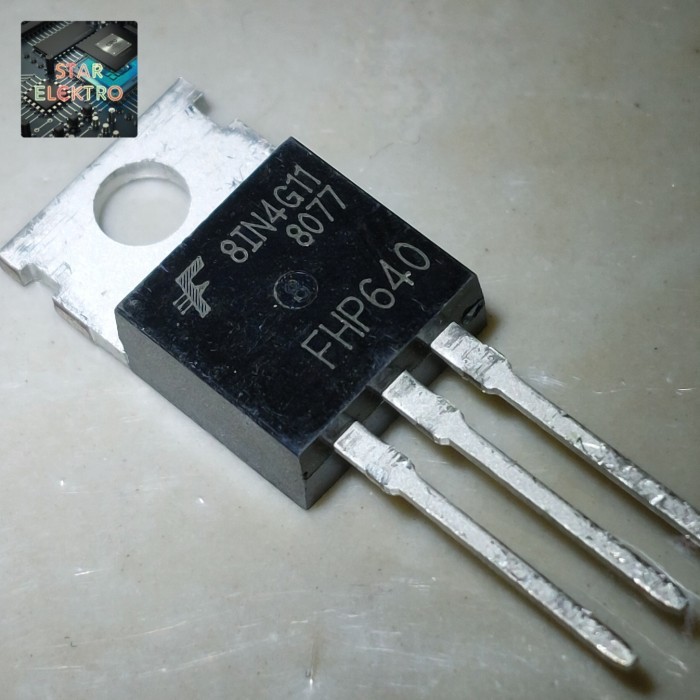 DnG27 FHP640 To-220 FHP 640 18A 200V TR FET Mosfet Inverter FHP640-TU - 2 pcs