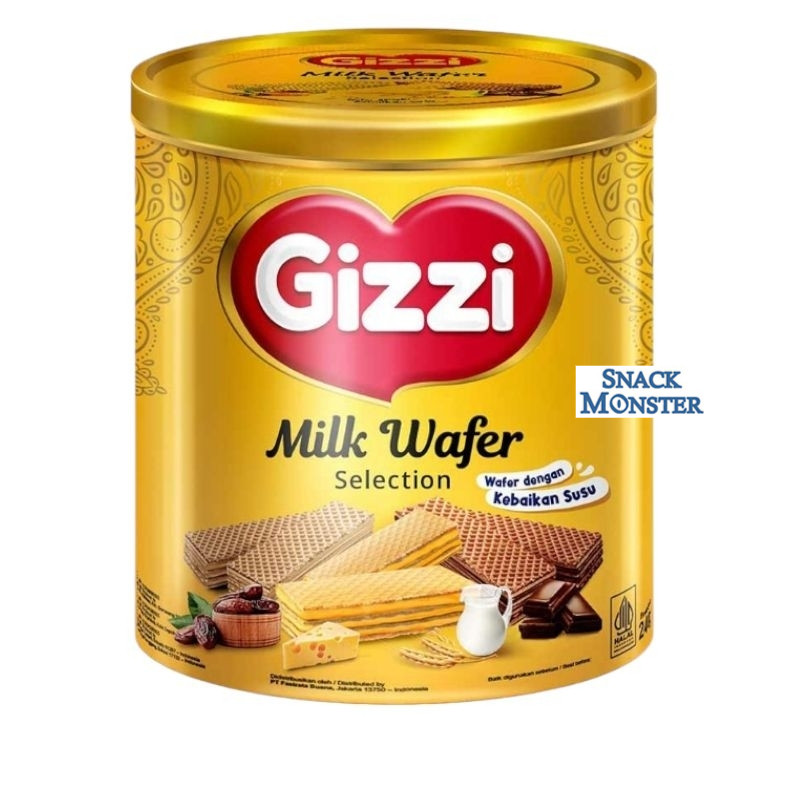 

Gizzi Milk Wafer Selection Kaleng - Netto 240 gr