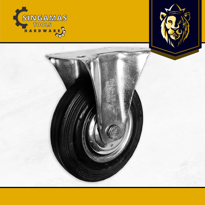 RHJ-TW GERMANY Roda Caster Mati 5 Inch Plat - per 1 Pc