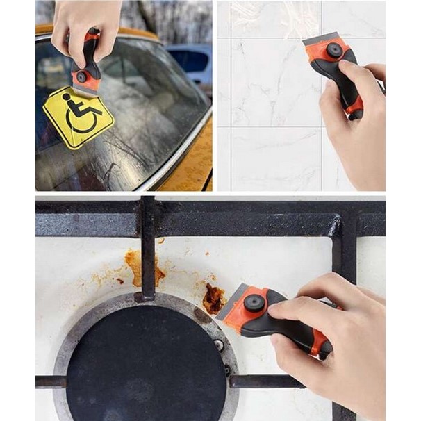

Pengikis Stiker Kaca Mobil - Car Sticker Remover Tool - Pisau Scraper Untuk Sticker - Pisau Pengupas Stiker Serbaguna Scraper Knife for Car Sticker