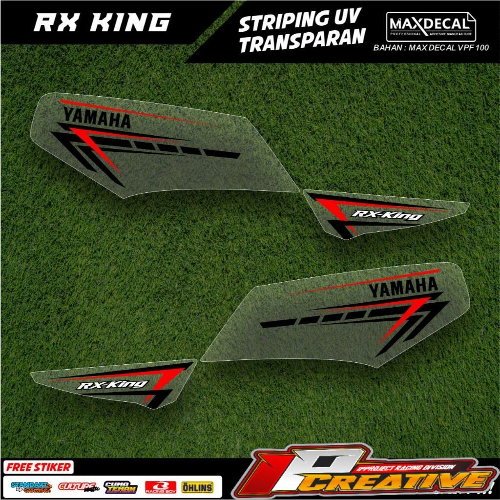 striping rx king transparan variasi original custome minimalis 2003 hitam full body airbrush rx-6