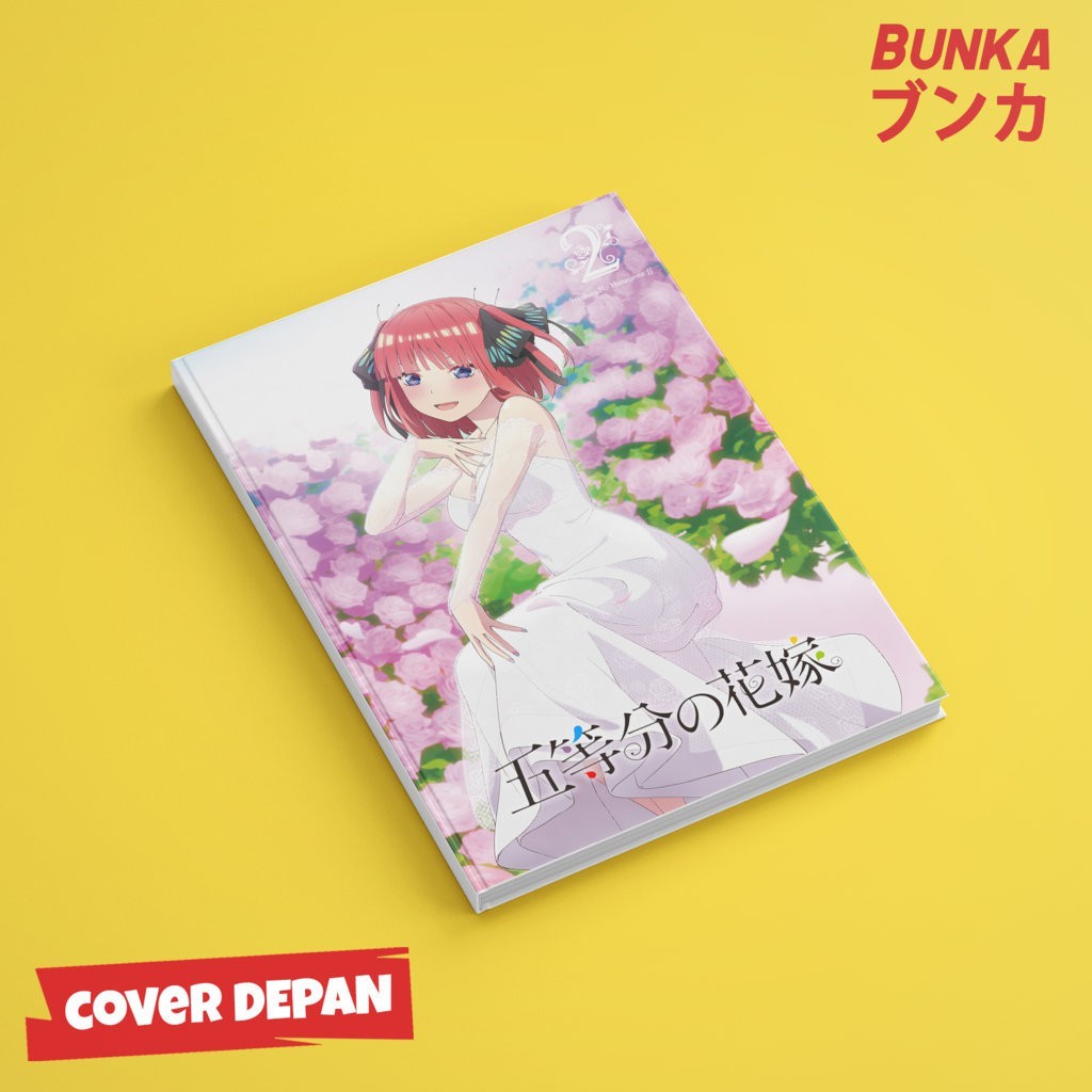 

Notebook Anime Go Toubun Nakano Nino Hardcover A5 Buku Tulis Catatan Notes Agenda Planner Jurnal