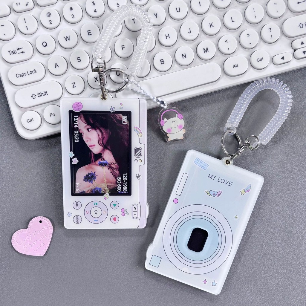 

Pemilik Kartu Foto Akrilik Rantai Kunci INS Pemilik Kartu Foto Idol Decorative Student ID Badge Pemilik Kartu Gadis Sleeves