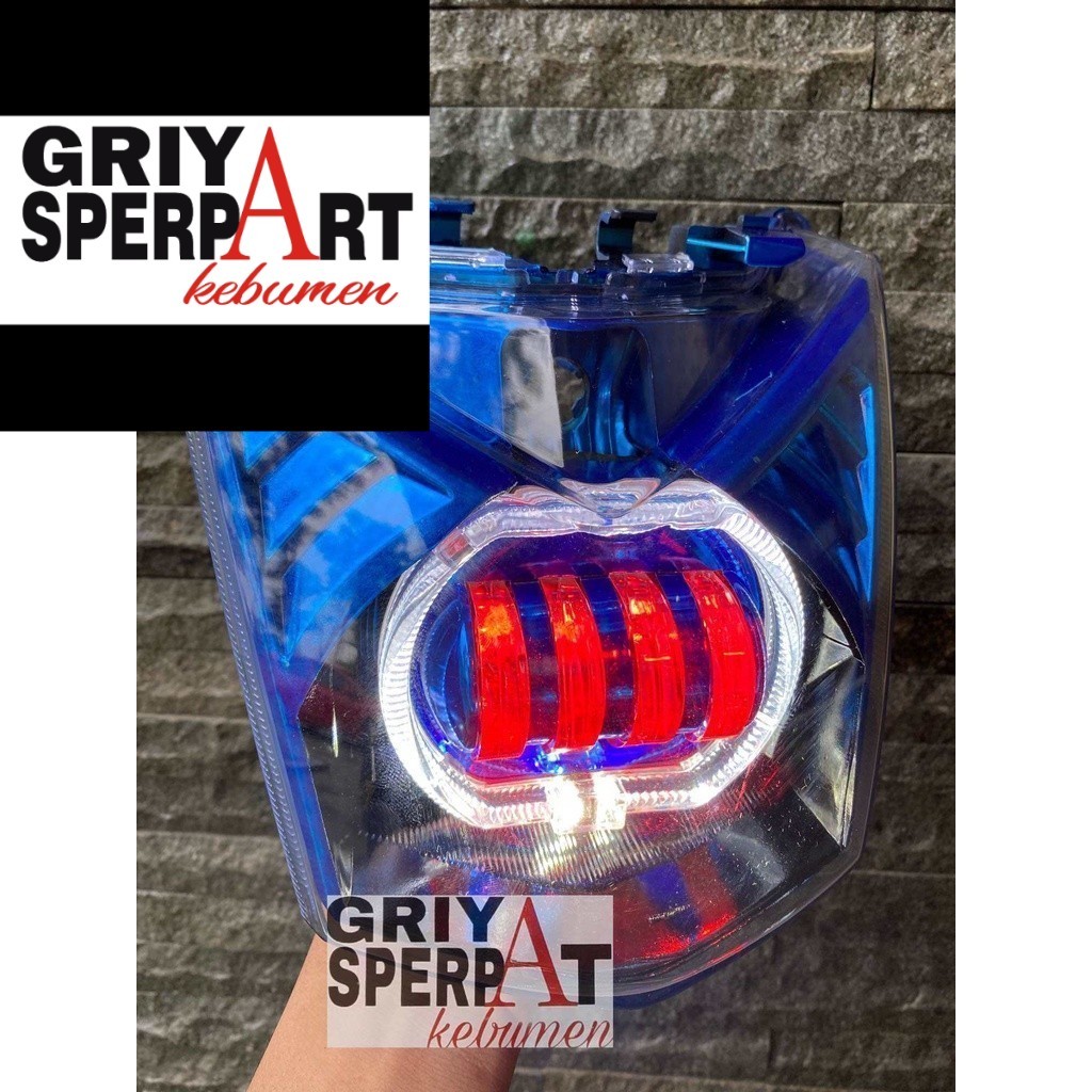 LAMPU DEPAN BEAT FI 2012-2015 BILED LED PROJIE