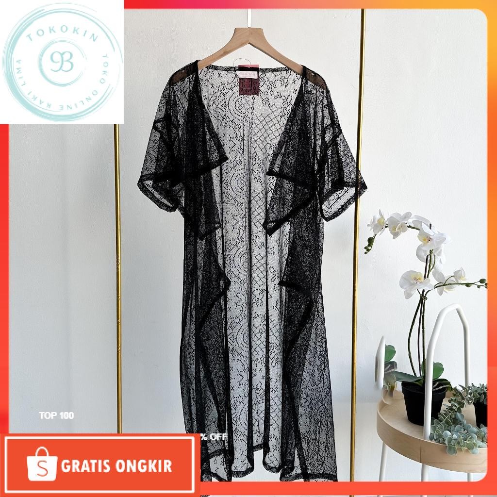 Emikoawa - Outer Lace Brukat Brokat Wanita Kondangan Luaran Blazer Atasan Wanita Pesta