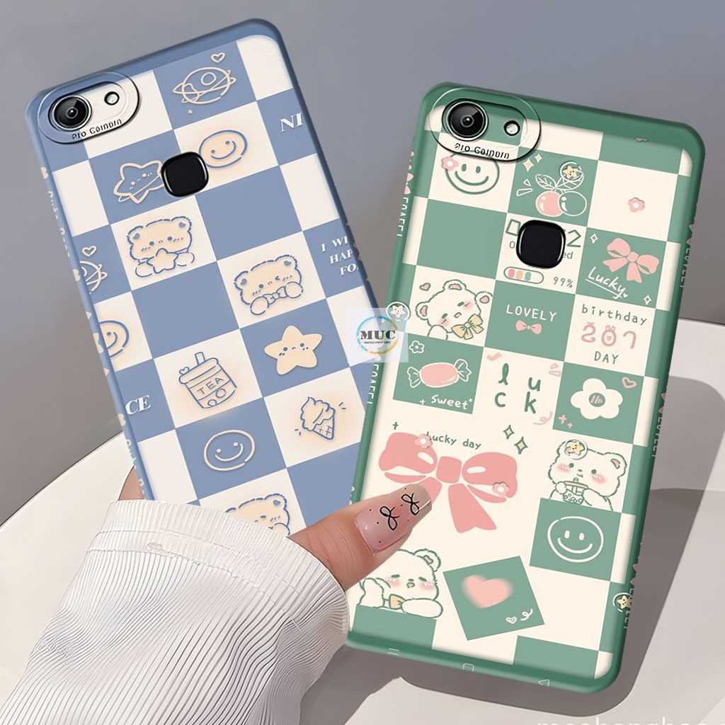 Case Hp Vivo V7 Plus / V5 Plus / V9 / Vivo Z1 Pro Case Motif Rabbit  - Case Vivo - Marbel Case - Bah