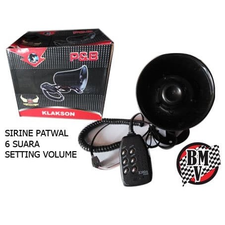 Klakson Sirine Patwal 6 Suara Motor Universal