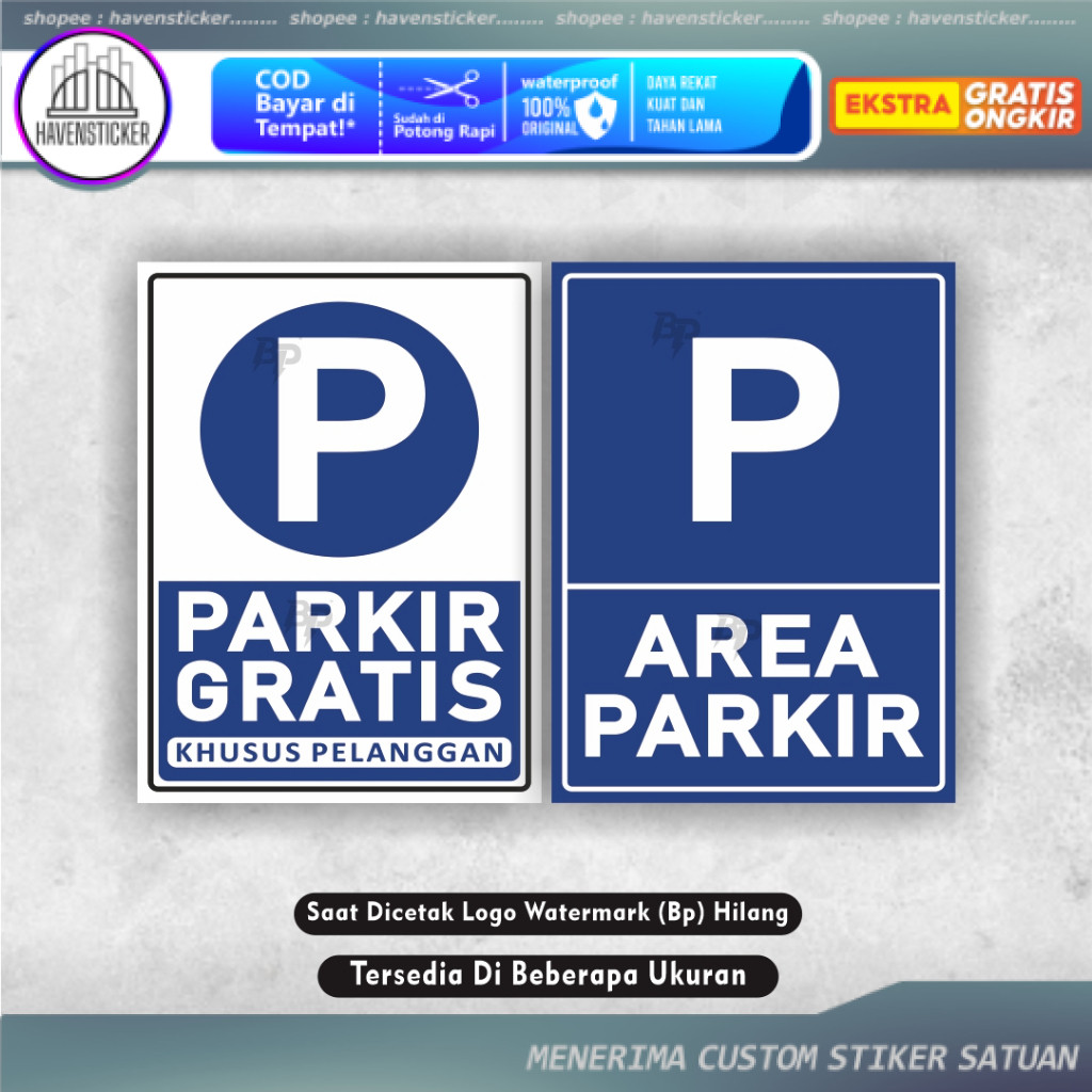 

Stiker Area Parkir - Stiker Parkir Gratis Khusus Pelanngan - Stiker Area Parking - Stiker Parkir