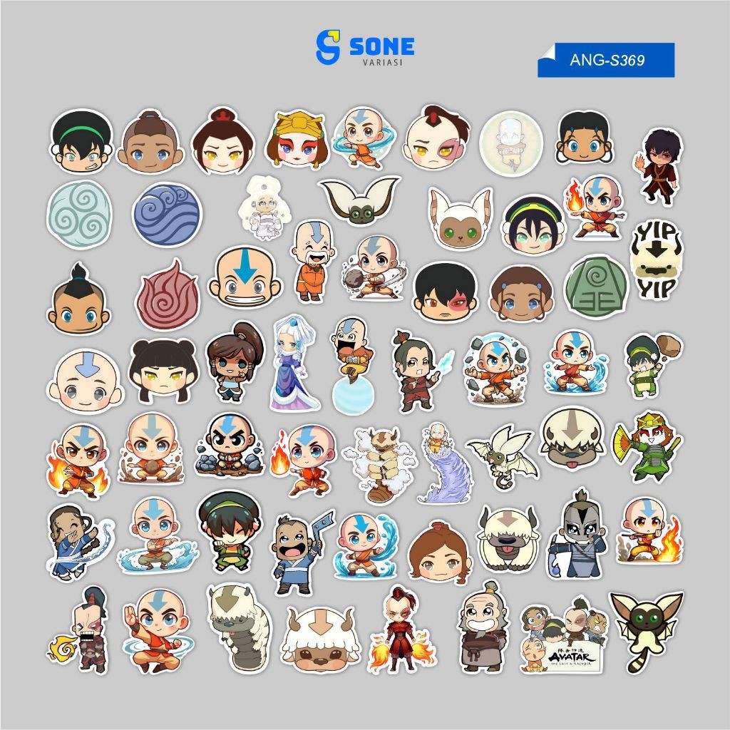 

Sticker Pack Avatar Aang Mobile Legend Aesthetic Paper Vinyl Waterproof Dekorasi Stiker Laptop Buku