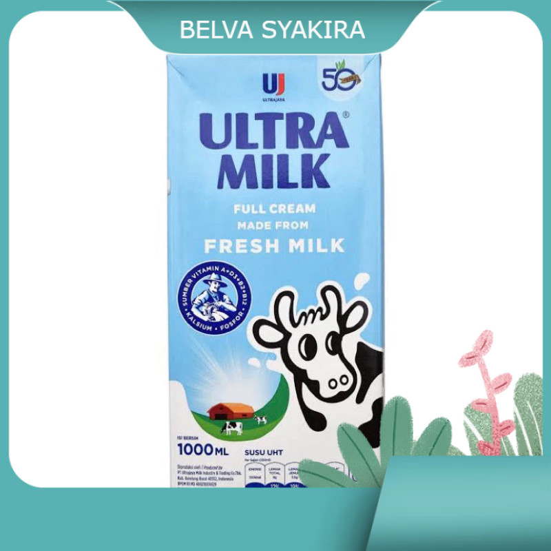

Ultra Milk Susu UHT Full Cream 1000 Ml