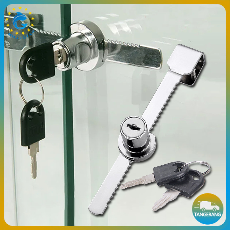 Kunci Kaca Etalase Buaya Gergaji /Kunci Kaca Sliding/Kunci Etalase Kaca Geser