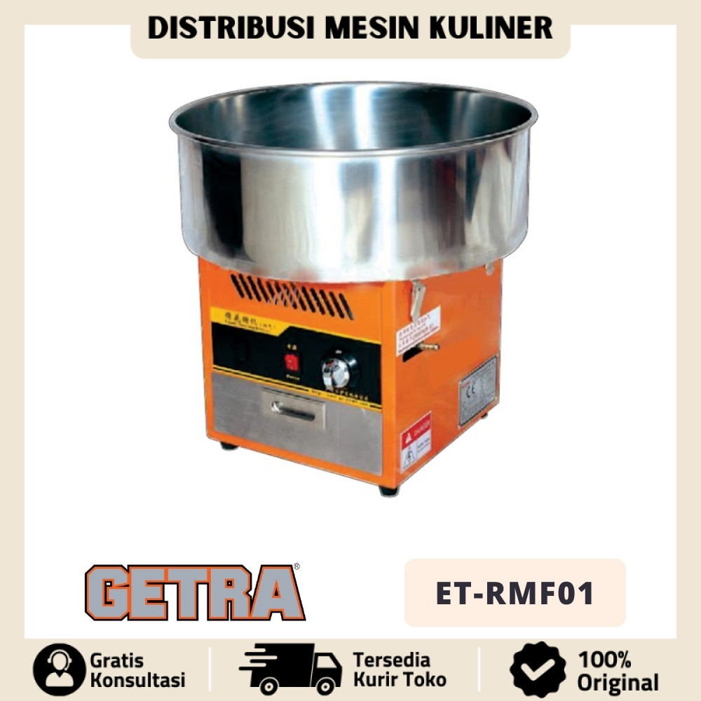 MESIN PEMBUAT GULALI LISTRIK / GAS GETRA ET-RMF01 COTTON  CANDY MACHINE ORIGINAL