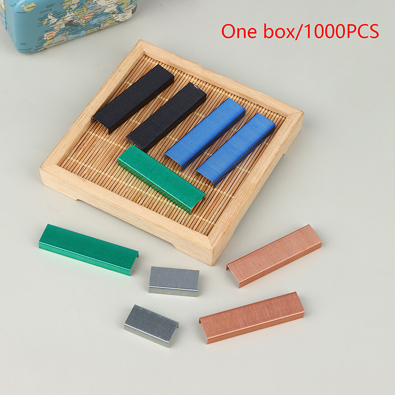 

26 / 6 Binding Machine School Supplies Accessories 26/6 Staples Pin 1000pcs/Box Metal Office Standard Stapler Staples