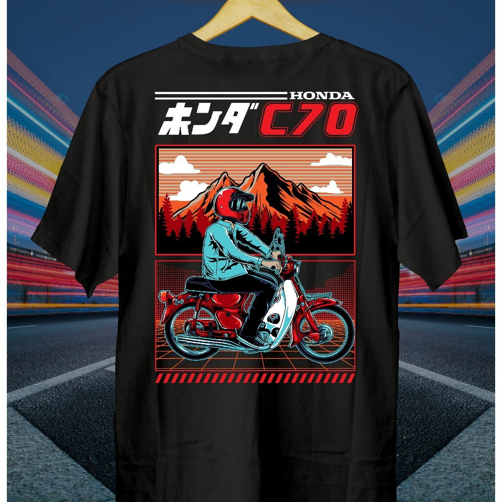 Kaos Motor C70 Rider // Baju C70 // Kaos C70