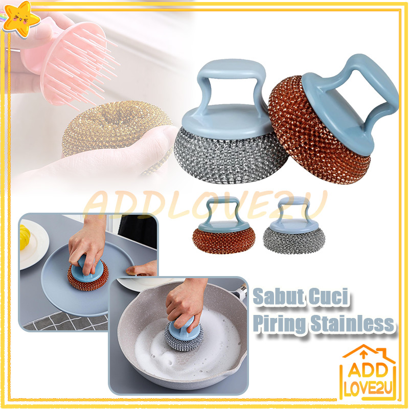 Sabut Cuci Piring Stainless/Sikat Panci Kawat/Spon Kawat Cuci Piring Stainless Steel Panci/Sabut Kaw
