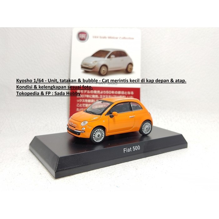 Kyosho 1/64 Fiat 500 Orange