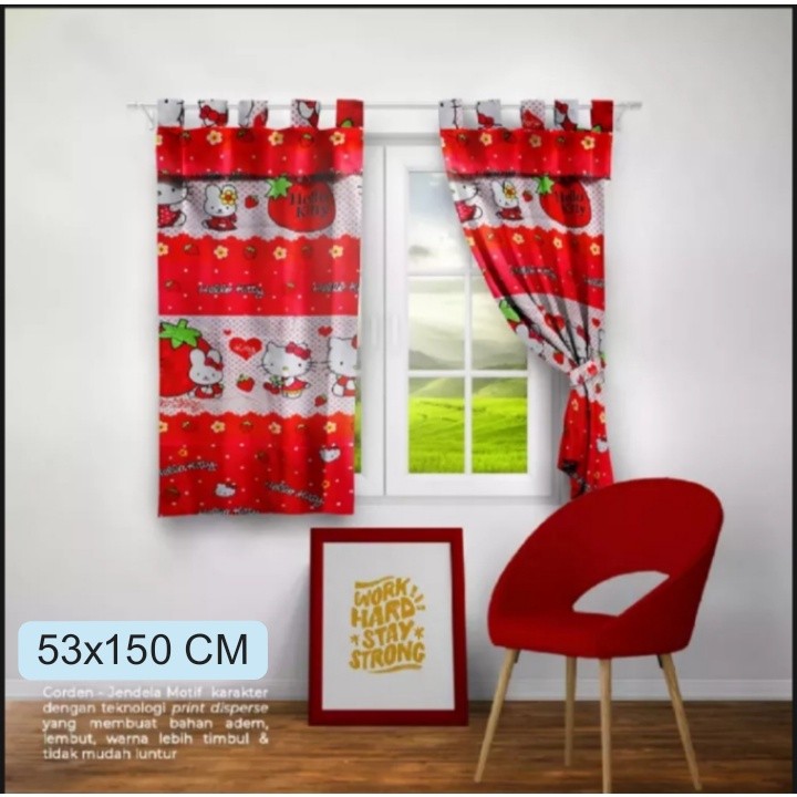 Gorden jendela karakter minimalis