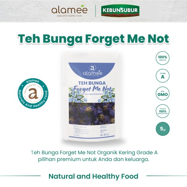 

ALAMEE Forget Me Not tea Teh Bunga Dried Flower Organik Kering 5gr Premium kebunsubur