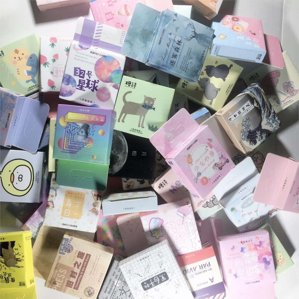 

Cute cat Label Kawaii Diary Handmade Adhesive Paper Flake Japan Vintage box mini Sticker Scrapbooking Stationery