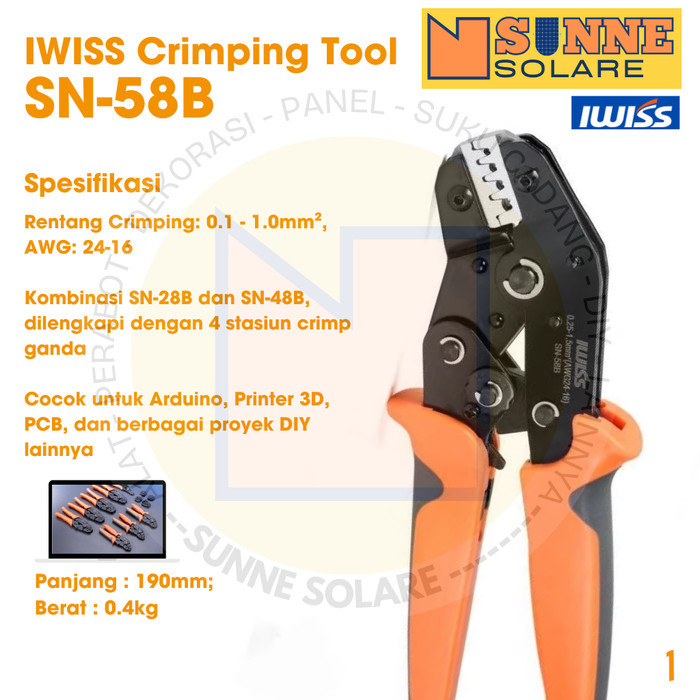 IWISS Tang Crimping  SN-58B