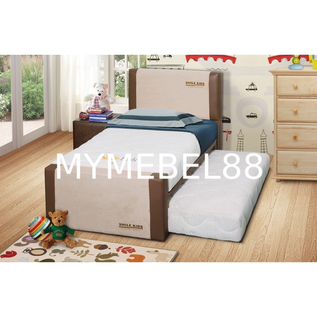 [MYMEBEL88] TERMURAH Bed Dorong 3 In 1 Florence Latex Smile Kids Tempat Tidur Anak